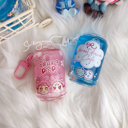 Liquid Soda Can Keychains