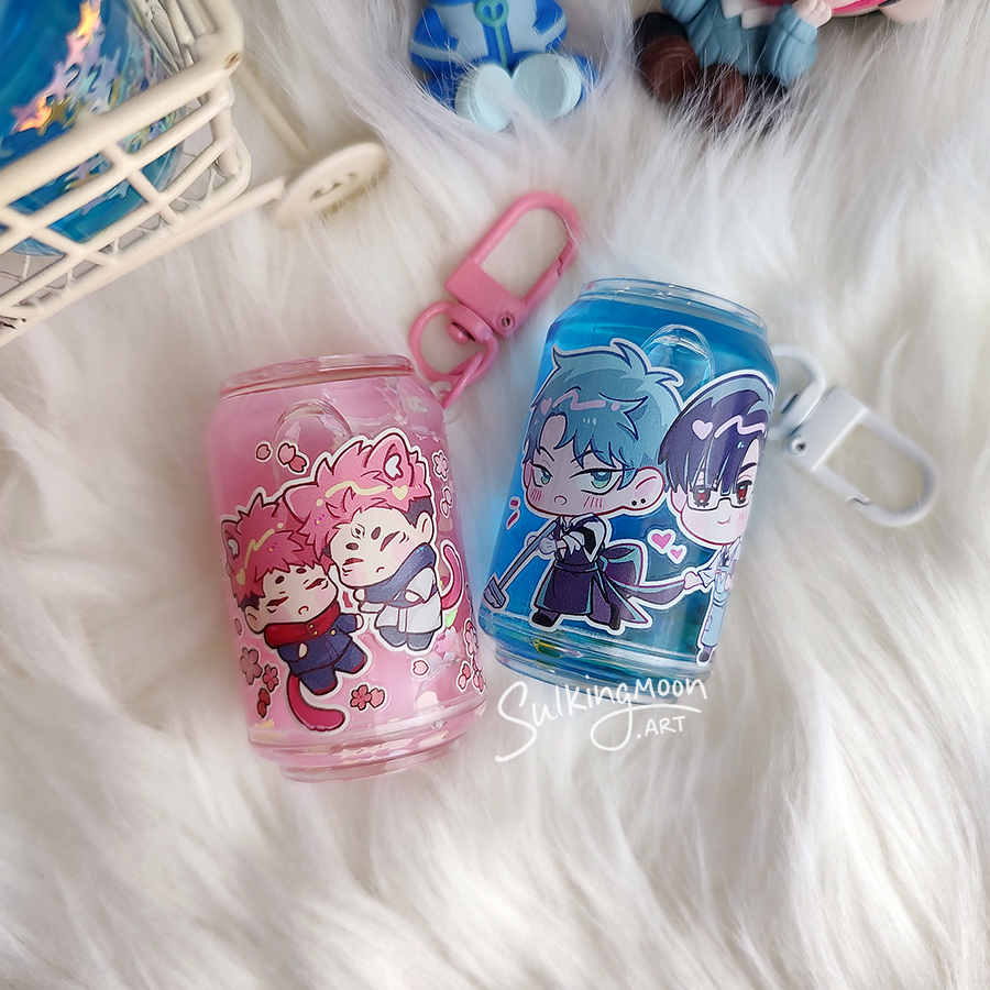 Liquid Soda Can Keychains
