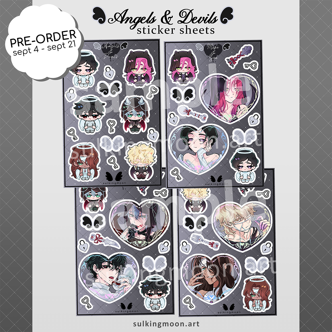 [PREORDER] ALNST - Angel & Devil Stickersheets