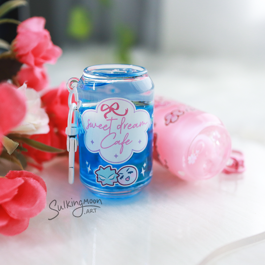 Liquid Soda Can Keychains