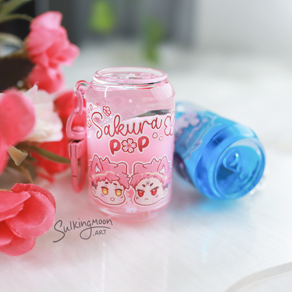 Liquid Soda Can Keychains